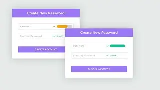 [ HTML | CSS ]  Password Strength Form