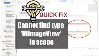 Cannot find type UIImageView in scope | XCODE 13 ERROR