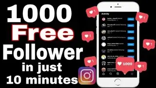Free Instagram follower and likes | How to get Instagram like and follower 2021 #getfreefollower