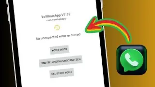 How to Fix Gb WhatsApp An Unknown Error Occurred | An Unexpected Error Occurred On Gb WhatsApp