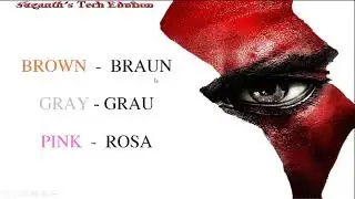 Learn German Colours Tutor 3 From LIFOA in Tamil by Suganth