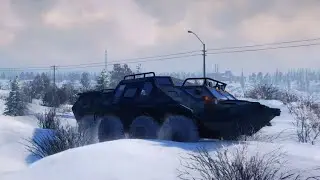 Russian APC Crosses Into Alaska Offroad Simulation SnowRunner Spintires