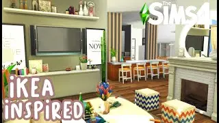 IKEA INSPIRED APARTMENT ( NO CC ) // THE SIMS 4 SPEED BUILD