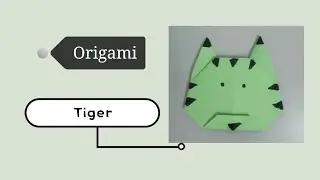 How to make paper tiger - easy origami crafts