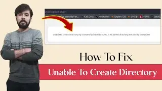 How To Fix Unable To Create Directory | Is Its Parent Directory Writable By The Server | Fixed 🔥