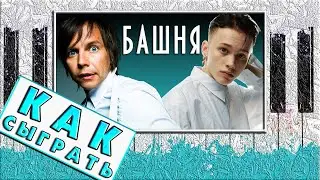 БАШНЯ НА ПИАНИНО РАЗБОР 🔥 Гори не Гасни ЛЕГКО 🔥 Милохин