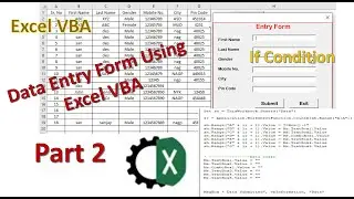 Data Entry Form Using Excel VBA Part 2