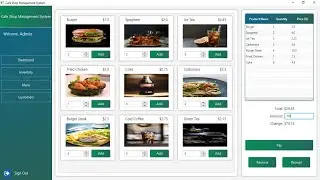 JavaFX Project - Cafe Shop Management System with Source Code