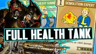 POWERFUL Full Health Heavy Gunner Build | Fallout 76 Builds