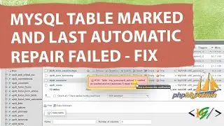 How to Fix MySQL Table is Marked as Crashed and Last (Automatic?) Repair Failed | 144 Error