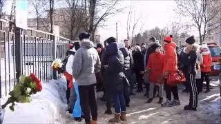 Прощание с юным хоккеистом 