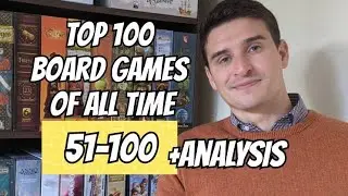 Top 100 Board Games of All Time 51-100 (2021-2022) Plus Analysis of Top 100