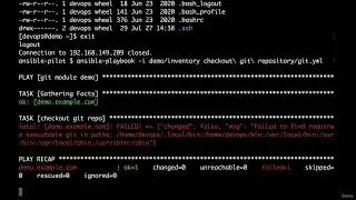 7  Checkout git repository via HTTPS   Ansible module git