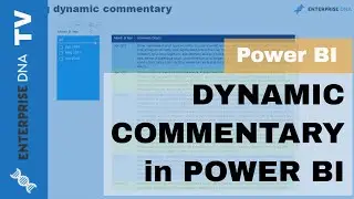 Creating Dynamic Commentary in Power BI