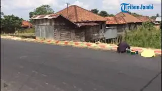 Jalan Seberang Kota Jambi yang Kini Bewarna dan Lebar