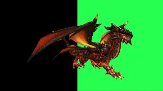 Fantasy DRAGON Animation GREEN SCREEN | BLACK BLENDING SCREEN OPTION |  SKY FX