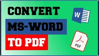 Convert Word to PDF Offline!!!
