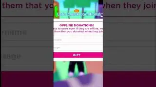 User: Mallonel #roblox #plsdonate