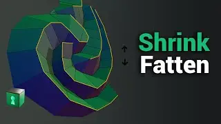 Blender Secrets - How to use the Shrink / Fatten option