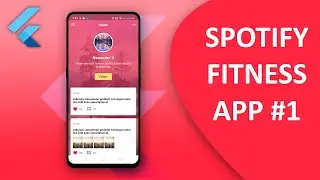 Make Spotify Fitness App UI in Flutter #1