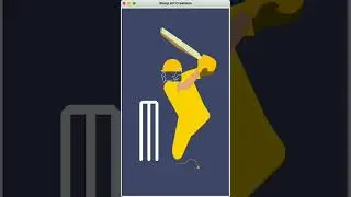 IPL cricket player drawing in python turtle graphics