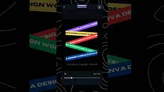 Continuous Text Strip Effect in Canva