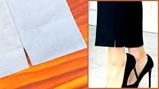 Super Easy Way to Sew Side Slit Hem