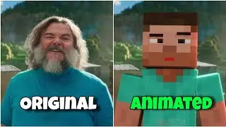 Minecraft Movie Trailer VS Animated Version