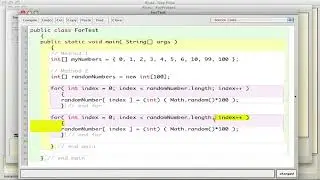 Java Arrays, for loops, and random numbers
