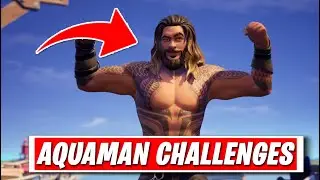 AQUAMAN CHALLENGE GUIDE -  Fortnite Season 3 Week 1 (Use a whirlpool at the fortilla LOCATION)