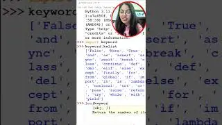Total Keywords in Python| #shorts #python