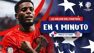 LO MEJOR  DE PANAMÁ 2-1 USA EN 1 MINUTO | CONMEBOL COPA AMÉRICA USA 2024™