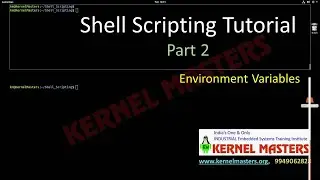 Shell Scripting | Part 2 |  Environment Variables | Hands-on Session