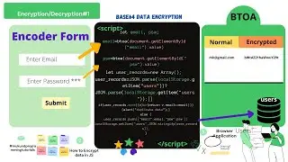 Data encryption in javascript | Base64 | BTOA | Data Security in Javascript