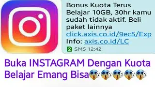 Cara Membuka Instagram Menggunakan Kuota Belajar