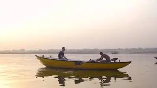River Ganges boat rowing