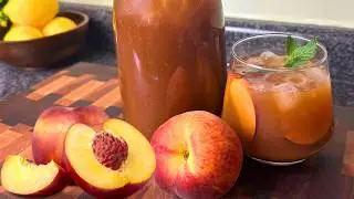 Grandma's Recipe for Peach Sweet Tea 🍑 Refreshing Southern Sweet Tea!