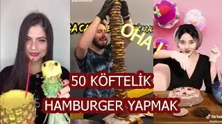 Enes Batur 50 Köftelik Hamburger Yaptı | Yemek Yapma Akımı