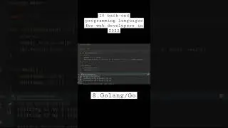 10 back-end programming languages for web developers in 2022 - Golang 