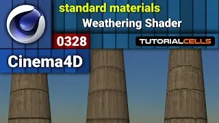 0328. Weathering Shader in cinema 4d