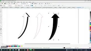 Corel Draw Tips & Tricks Curved Arrow looking 3D