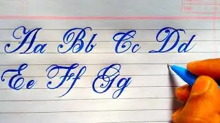 How to write in Cursive-Calligraphy letters atoz | Fancy Calligraphy Styles Alphabets