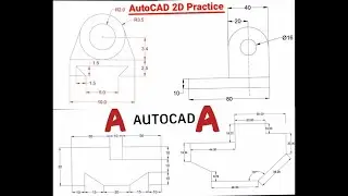 AutoCAD 2D Drawing Tutorial | Making 2D Drawing with Dimensions | 2D AutoCAD Practice Drawing -Part2