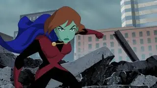 Miss Martian (DCAU) Powers and Fight Scenes - Justice League vs The Fatal Five