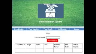 Online Election System Project in ASP.NET CORE