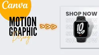 How To Make Amazing Animated Social Media Posts In Canva | Motion Graphics Design Tutorial |