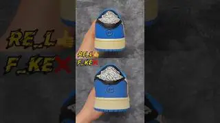Real Vs Fake Travis Scott Fragment Jordan 1 Lows 