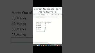 Bite Size Excel: Extract Numbers From Alpha Numerics