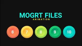 Number Animation Mogrt File for Adobe Premiere Pro | No Copyright Template