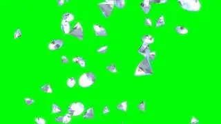 Green Screen Diamond Shower